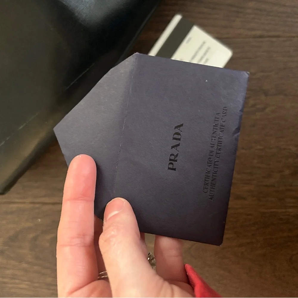 PRADA Nylon Leather top handle bag B5990